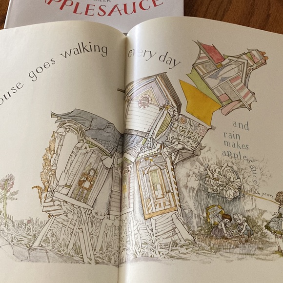 RAIN MAKES APPLESAUCE Caldecott Book Preschool Primary Picture Read Aloud FUN - Picture 8 of 12